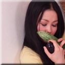 生野菜挿入オナニー